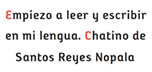 Chatino Santos Reyes Nopala. MIBES 1